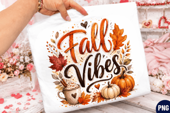Download Fall Vibes PNG T-shirt Design Fall Vibes - Premium Bundle