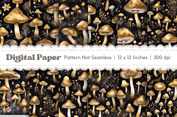 Download 12 Black Fantasy Mushroom Background - Fantasy mushroom Collection