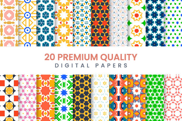 Download 20 High Quality Printable Digital Paper - Premium Resources