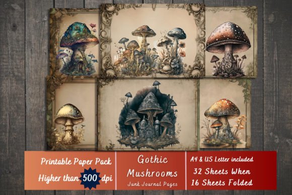 Download Fantasy Mushroom Forest Digital Papers - Fantasy mushroom Collection