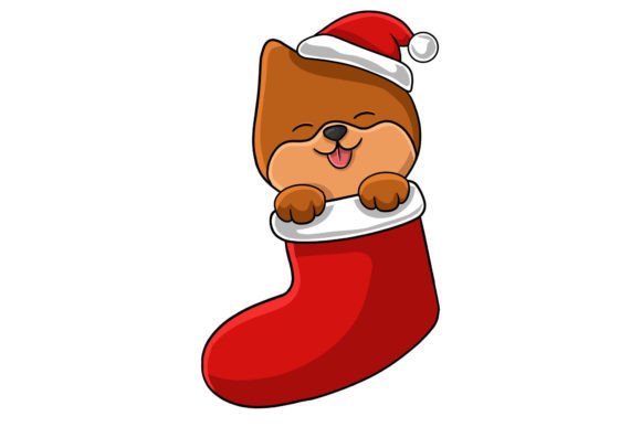 Download Christmas Character Dog Illustration - Dog illustration Collection
