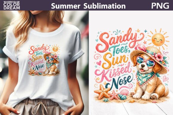 Download Summer Cute Dog Illustration - Dog illustration Collection