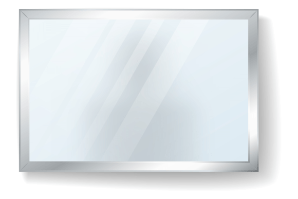 Download Squared Mirror Mockup. Wall Reflective S - Reflective Collection