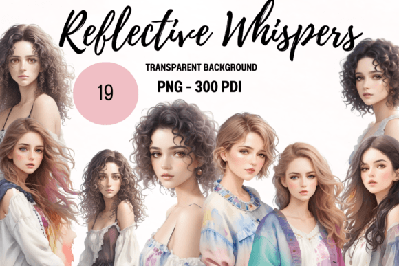 Download Reflective Whispers Watercolor Clipart - Reflective Collection