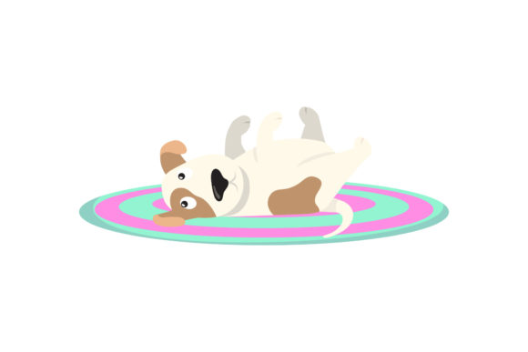 Download Dog Illustration with Cute Pose - Dog illustration Collection